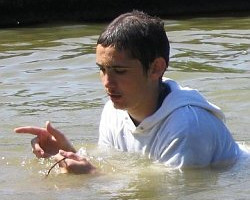 Camping with a canoe